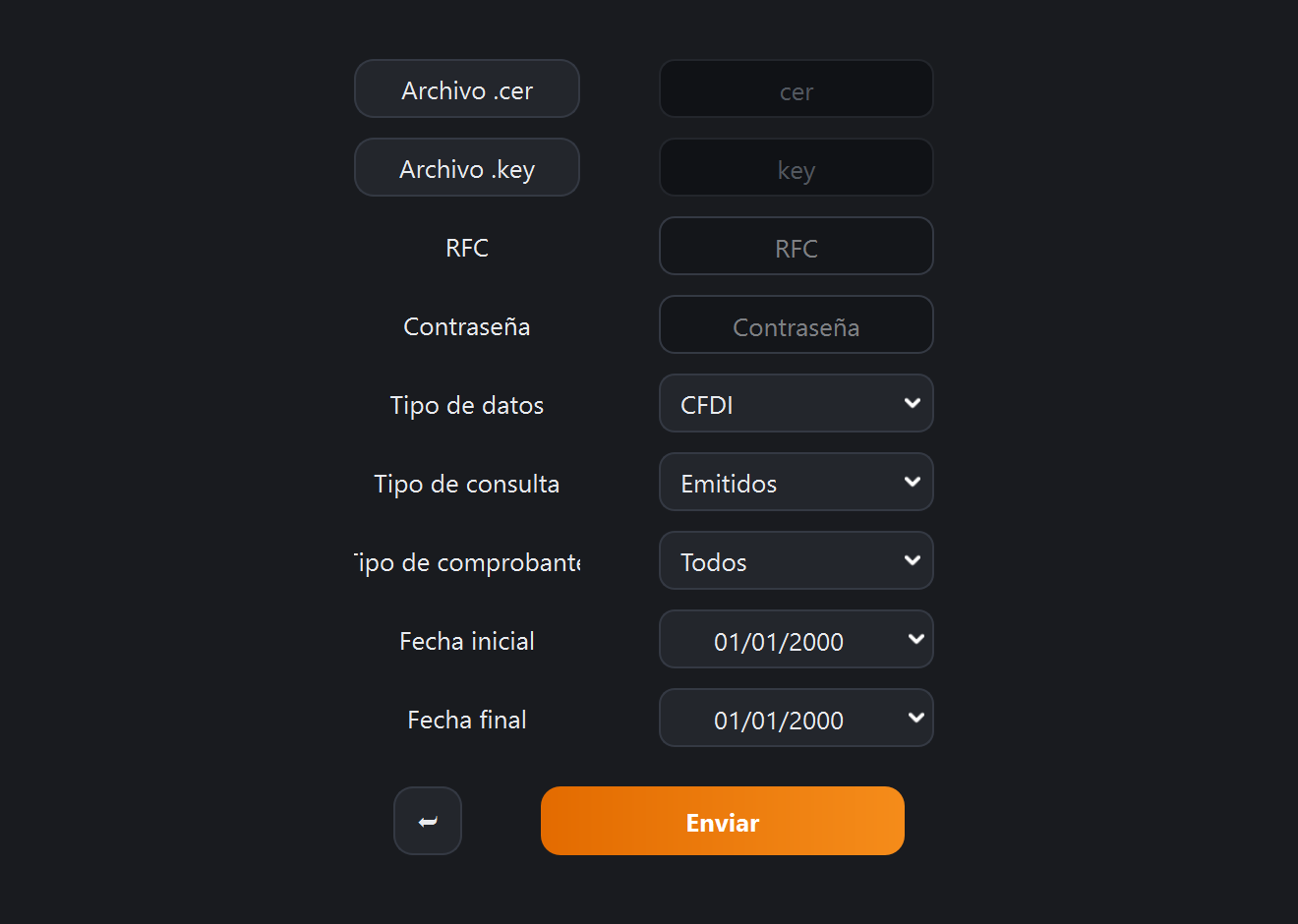 Solicitar descarga